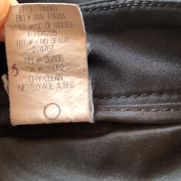 Theory Billy AW Pavia Black Pants Jeans  size 26 - Picture 8 of 8